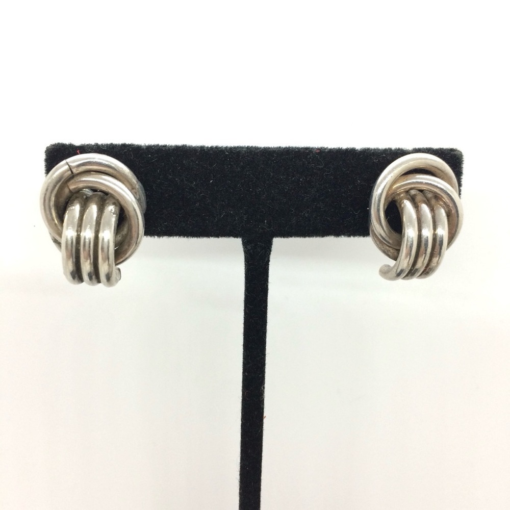 Vintage Silver Loop Earrings
